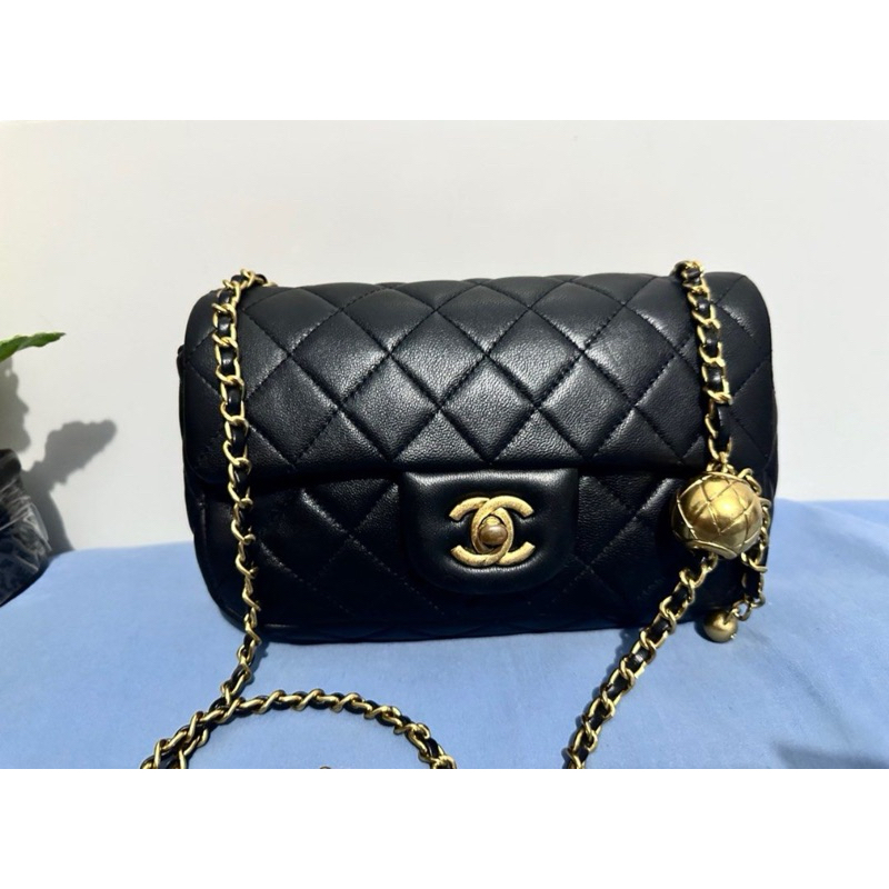 sling rantai bahan kulit asli warna black