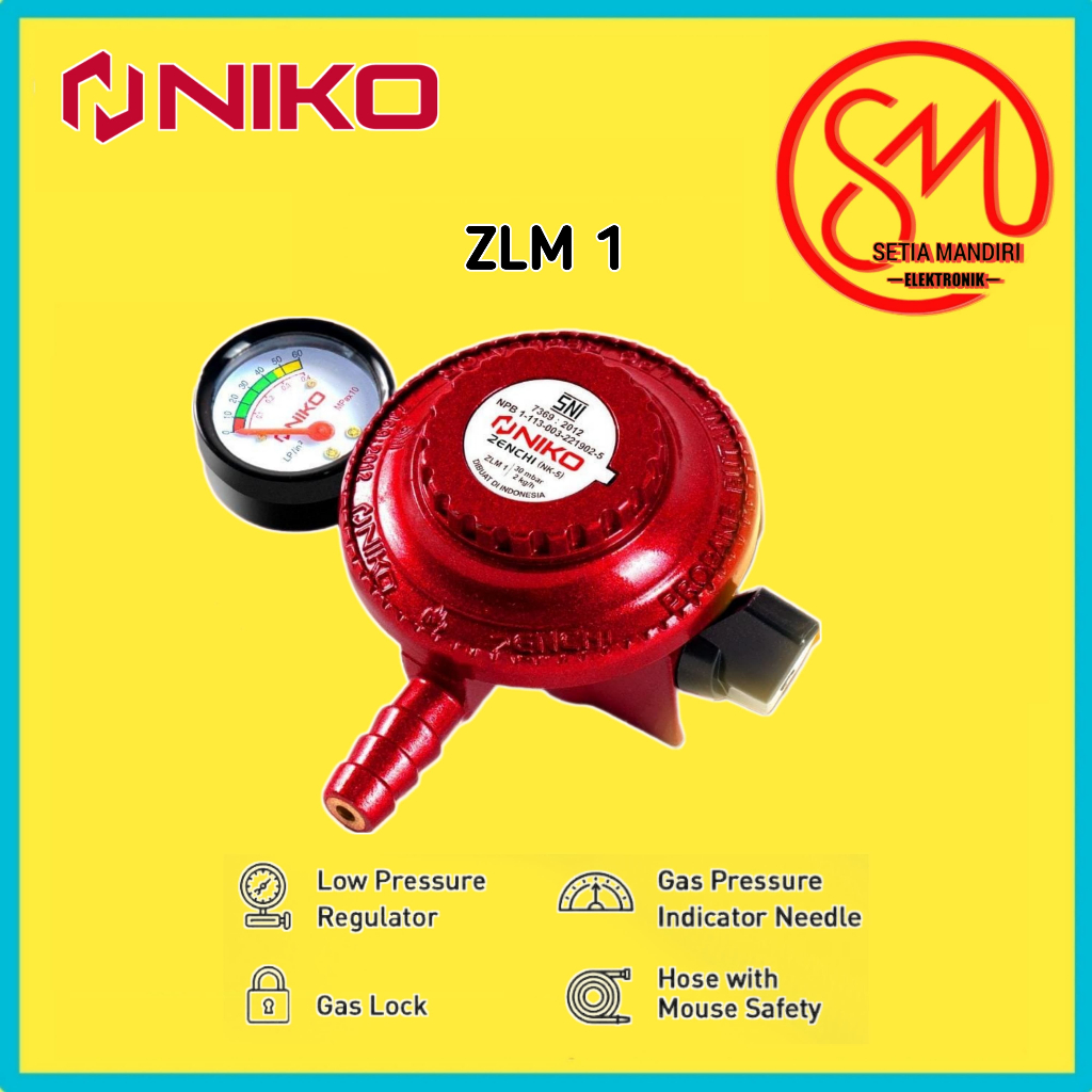 REGULATOR GAS METER TEKANAN RENDAH NIKO ZENCHI ZLM-1 / ZLM10 / ZLM2 / ZLM20 / ZLB1 / ZLB10