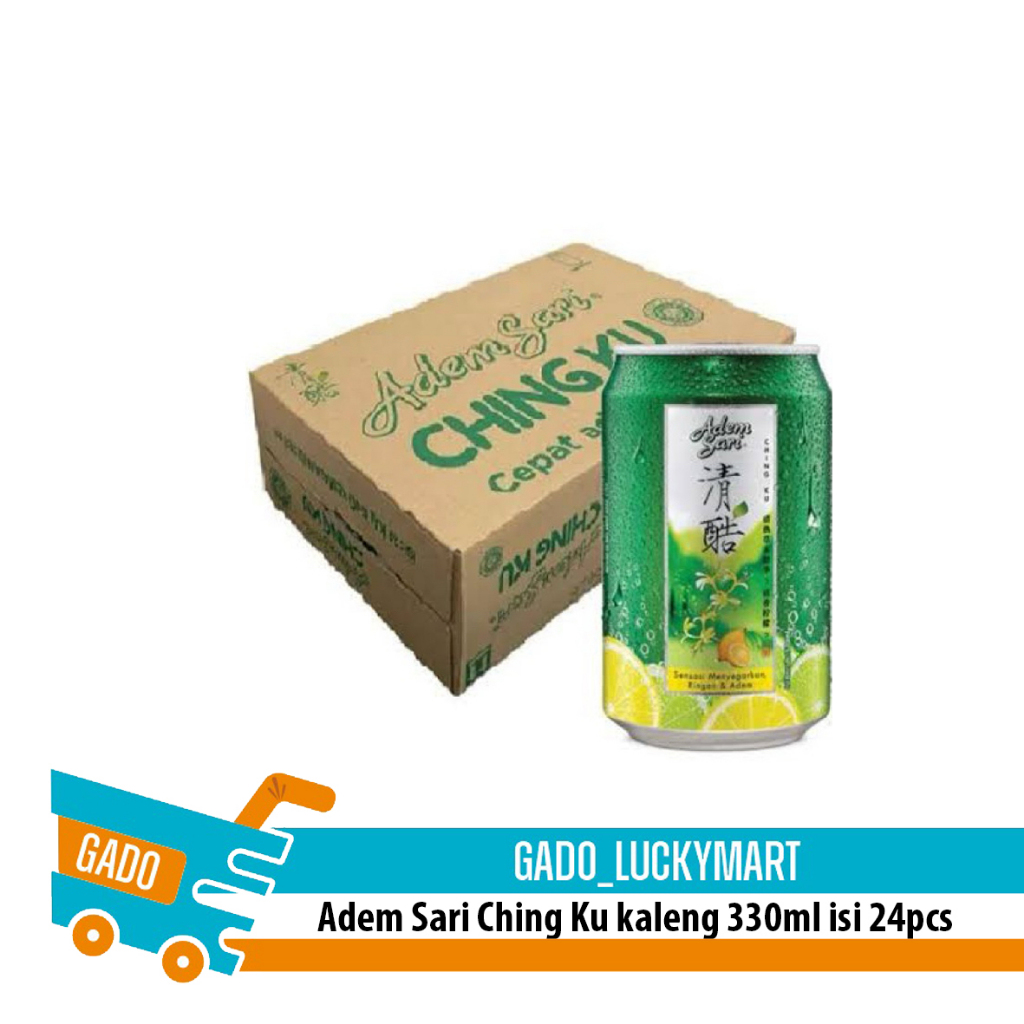 

Adem Sari Ching Ku kaleng 320ml dus/Cingku lemon herbal kaleng/minuman kesehatan penyegar kaleng dus box karton
