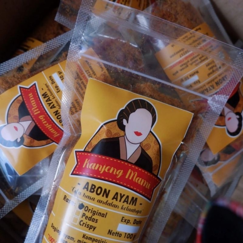 

Abon Ayam Kanjengmami 500gr terbuat dari daging ayam asli 100% Tanpa campuran dan pengawet