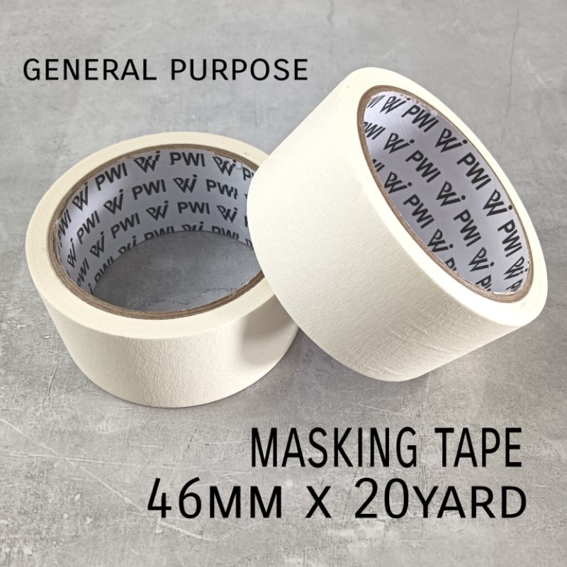 

Masking Tape Cream 46mm x 20yard PWI / Isolasi Kertas