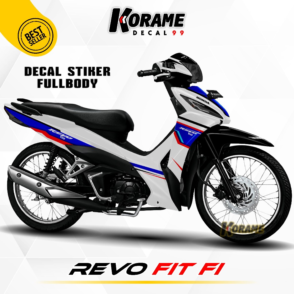 Decal Stiker Revo Fit FI HRC Putih Sticker Revo Fit FI
