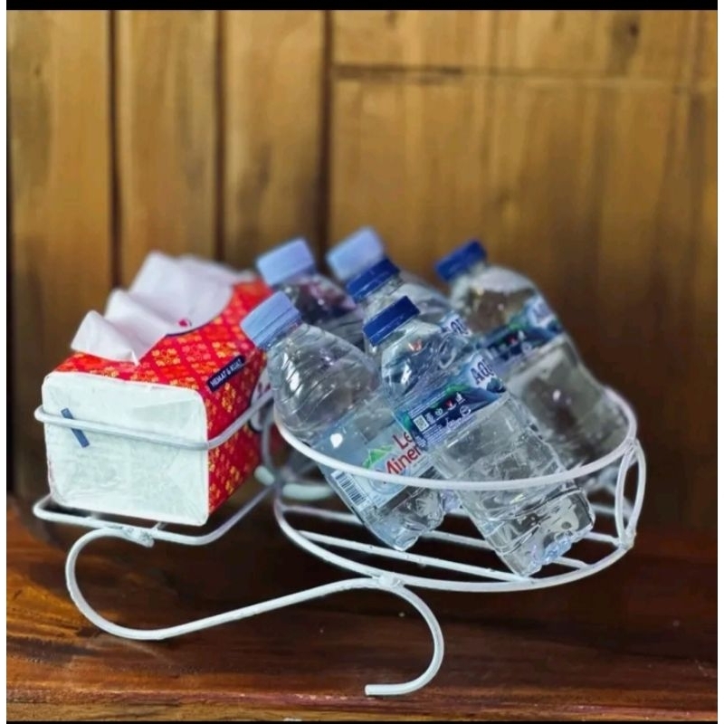 Rak tisu dan rak air minum, rak besi estetik