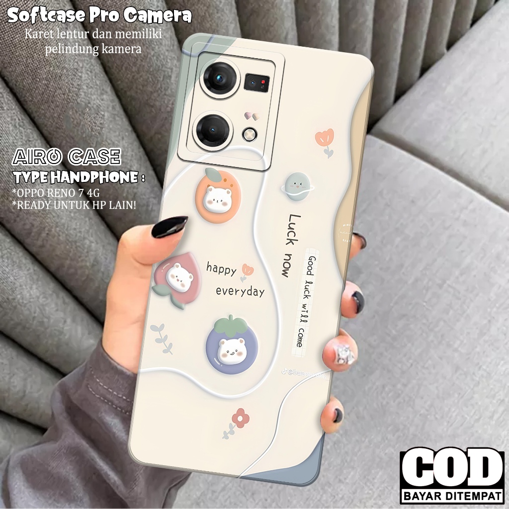 Case OPPO RENO 7 4G - Softcase OPPO RENO 7 4G - Fashion Case KARTUN - Casing OPPO RENO 7 4G - Softca