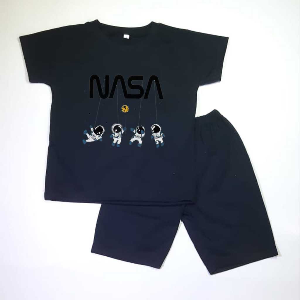 Setelan Baju Pendek Anak Motif NASA