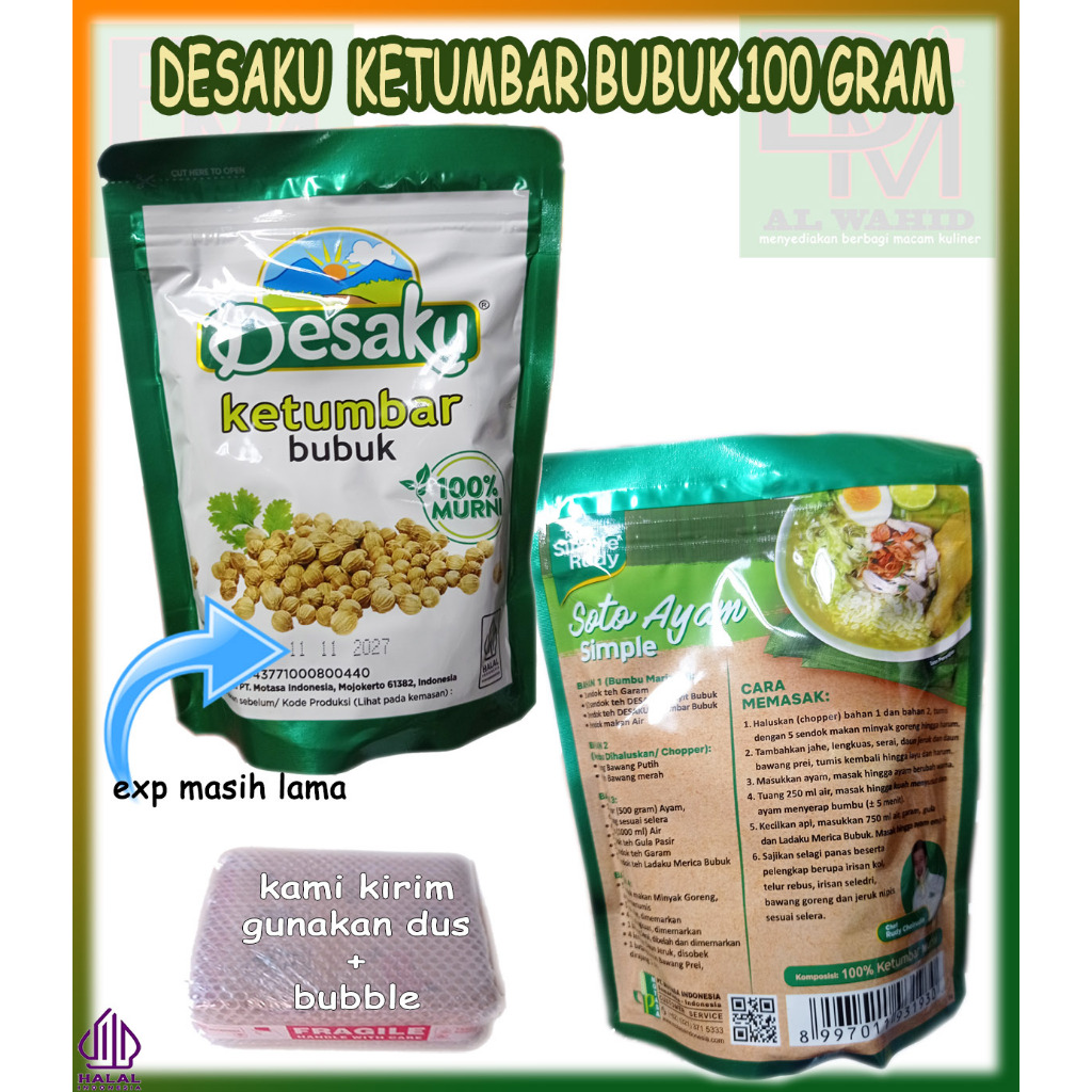 

Desaku Ketumbar Bubuk Kemasan 100 Gram