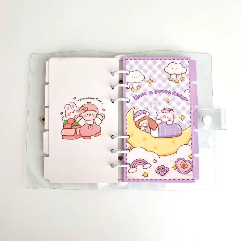 

[5pcs] Cover Binder A6 Hard Cover/ Sekat Binder Bear Cute/ Pembatas Binder Keuangan Budget Index Divider