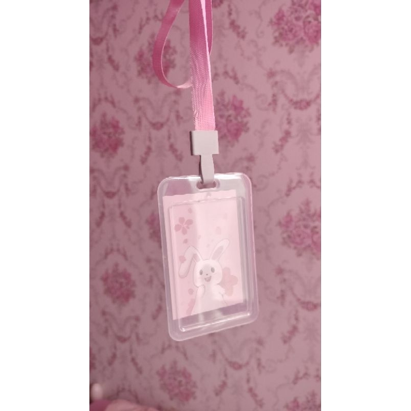 

PRELOVED Lanyard & Card Holder Pink
