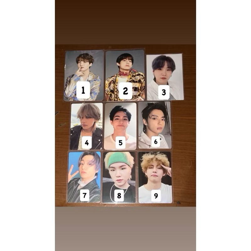 Photocard BTS V Jungkook Suga Butter Sowozoo