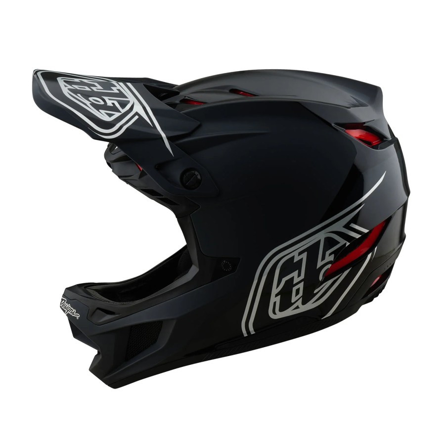 Helm TLD D4 Polyacrylite Shadow Black Helm Sepeda TLD D4 Polyacrylite 2025 Original