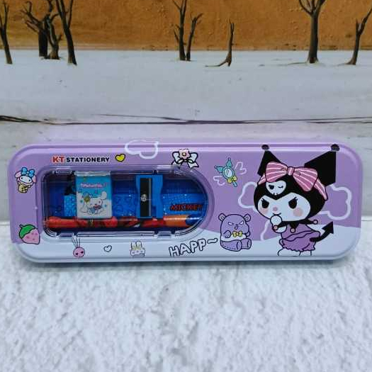 

KOTAK PENSIL KALENG ada ISI model JENDELA KT-6631 PENCIL CASE TEMPAT tepak