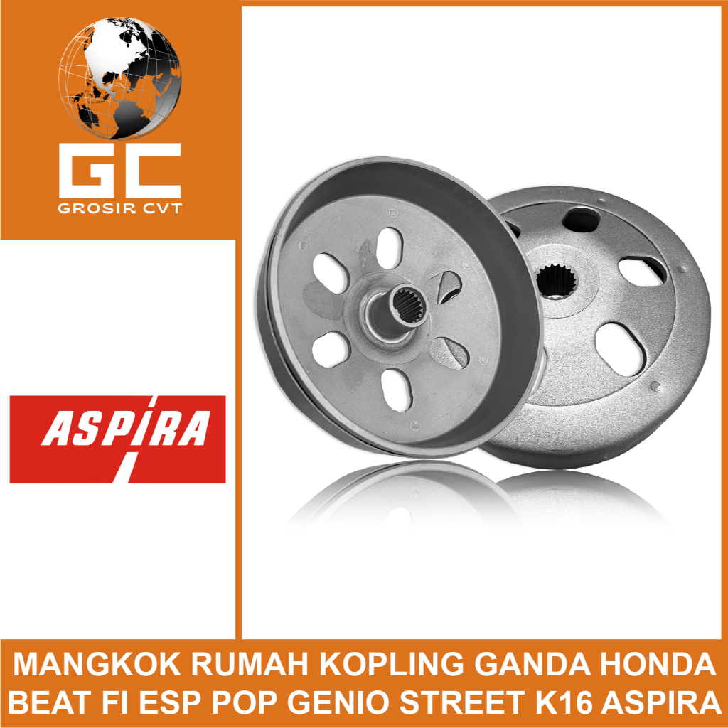 Mangkok Rumah Kampas Ganda kopling Beat Scoopy Spacy Vario Fi ESP POP 110 H2-22100-K16-1700 asli Asp