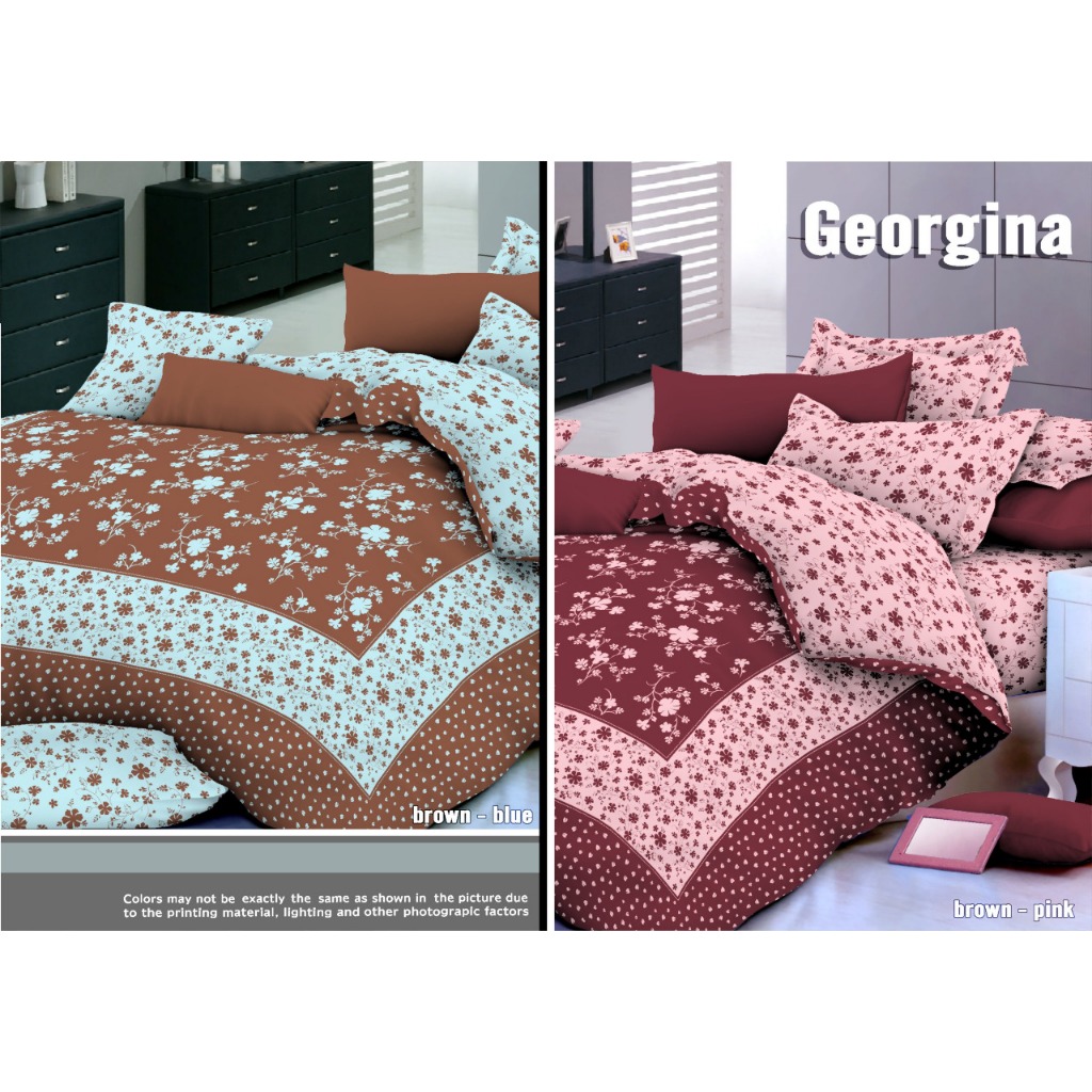 FINE HOME COLLECTION [SPREI SET]  Sprei Georgina Pink 160x200x25