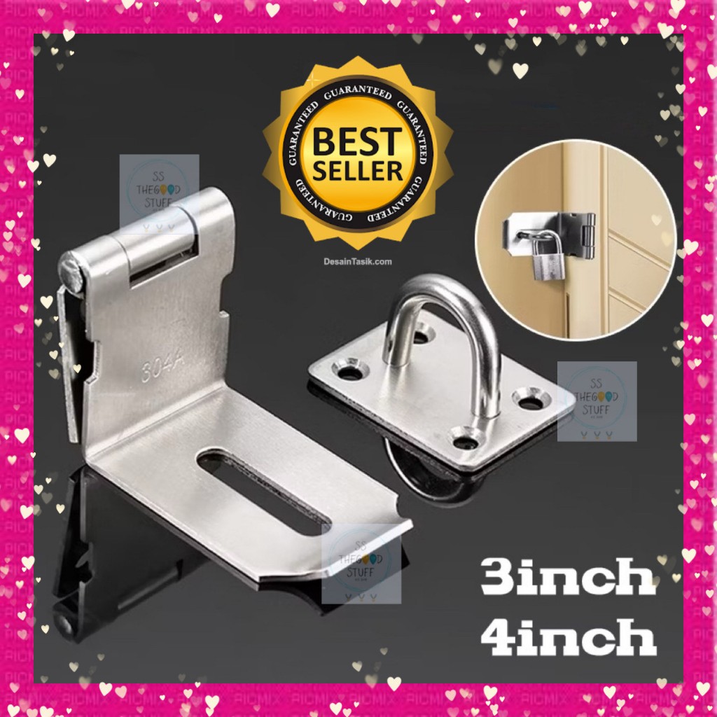 Overval Gembok Plat Siku Gembok Kunci Kait Overval Hasp Lock