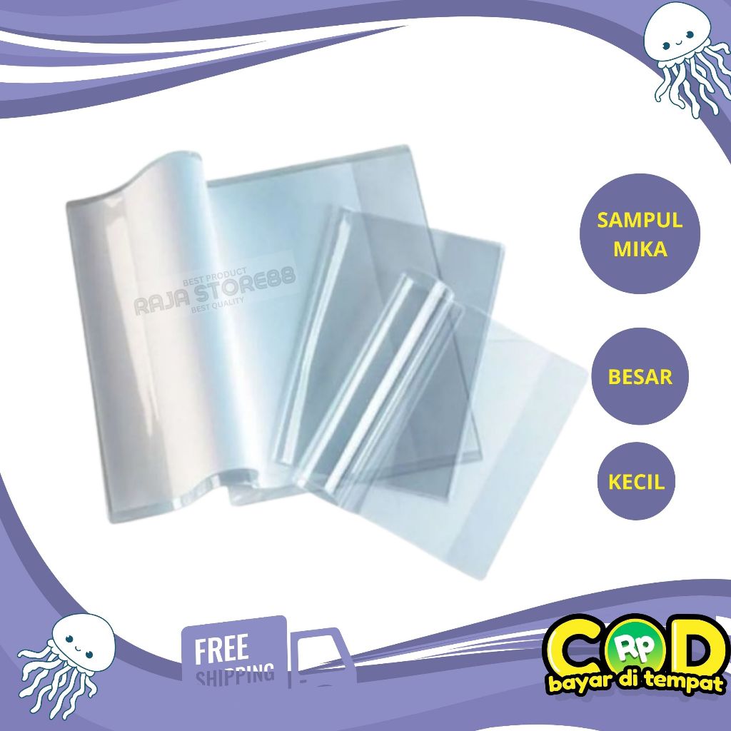

Sampul Buku Plastik Mika Ukuran Boxy Kwarto