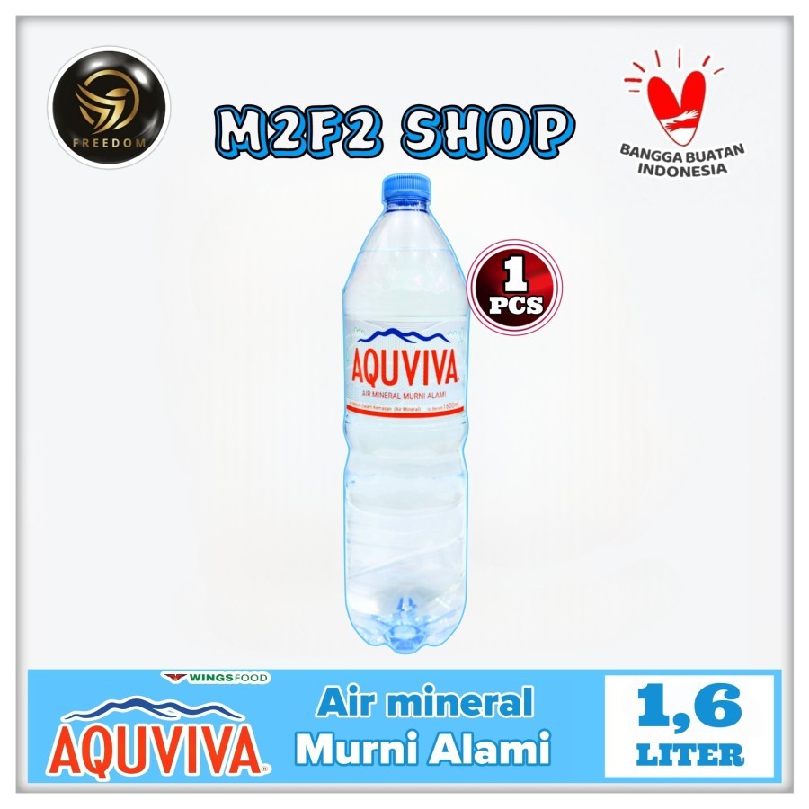 

Air Mineral AQUVIVA Botol Besar Plastik Pet - 1600 ml | 1,6 liter (Kemasan Satuan)