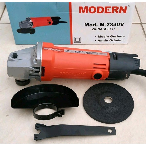 Mesin Gerinda Tangan 4" MODERN M2340V Variable Speed / Mesin Gerinda Gurinda Grinda Tangan 4 Inch MO