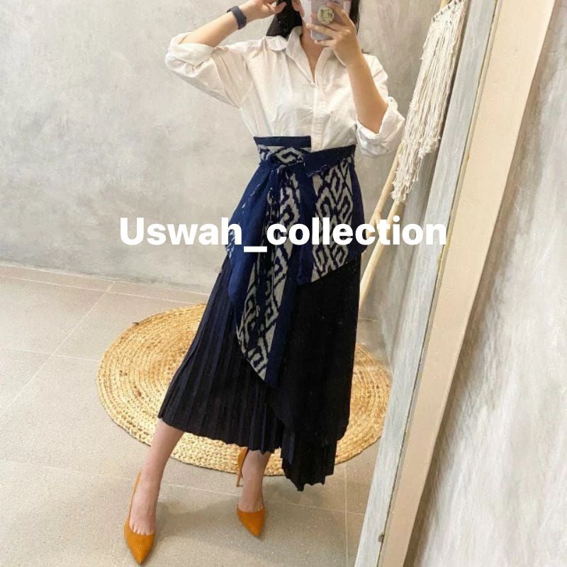 ikat pinggang tenun ikat , obi tenun ikat ,obi etnik , obi navy