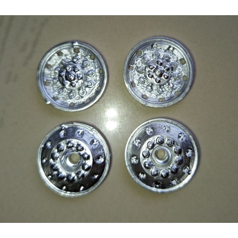 Velg Ban Alkoa miniatur bus plastik 1set+ stiker headlamp lampu jb3/jb5 rendom