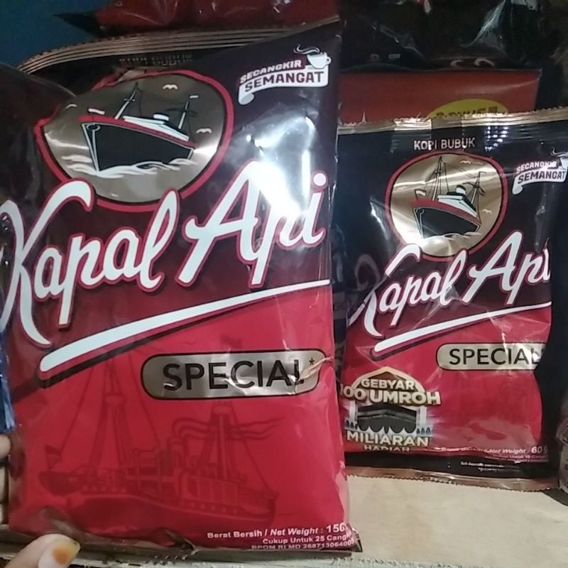 

Kapal Api Merah 150gr, 60gr