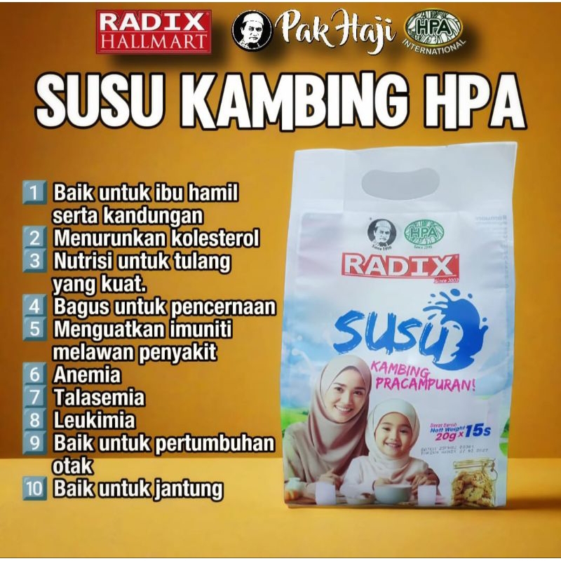 

Radix Goat New Susu Kambing HPA Pak Haji Ismail