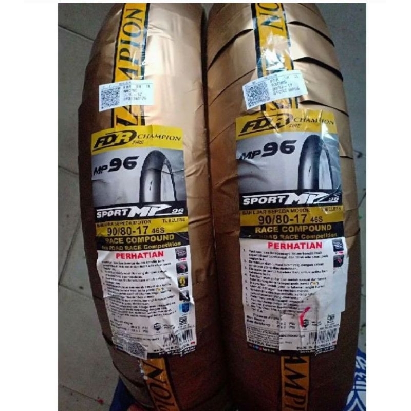 Ban Motor 90/80-17 FDR MP96 Soft Compound Tubeless Ring 17 MP-96 TL