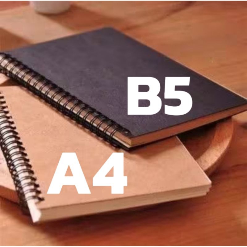 

Buku Sketsa Sketchbook B5,Dan A4,Polos Craft Vintage Sektch book murah / sketchbook Brown