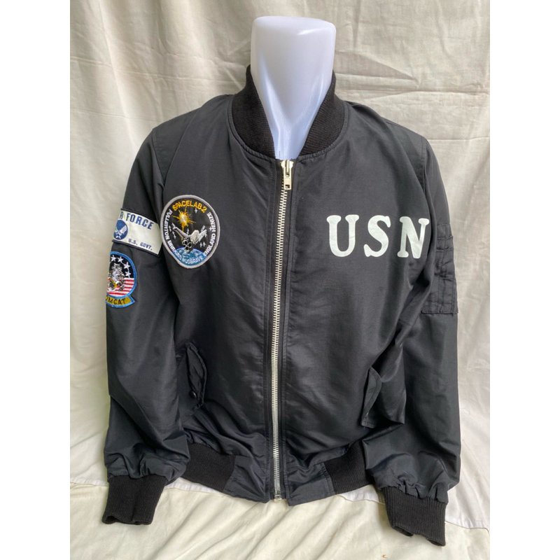 Bomber Flight Jacket Kapal Induk US Navy X US Air Force