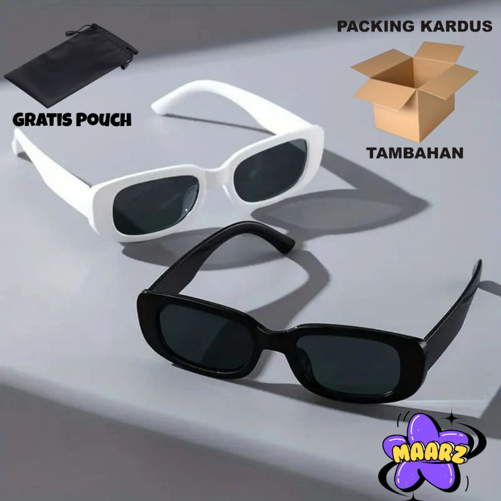 KACAMATA HITAM RETRO / KACAMATA  PRIA WANITA FASHION STYLE VINTAGE