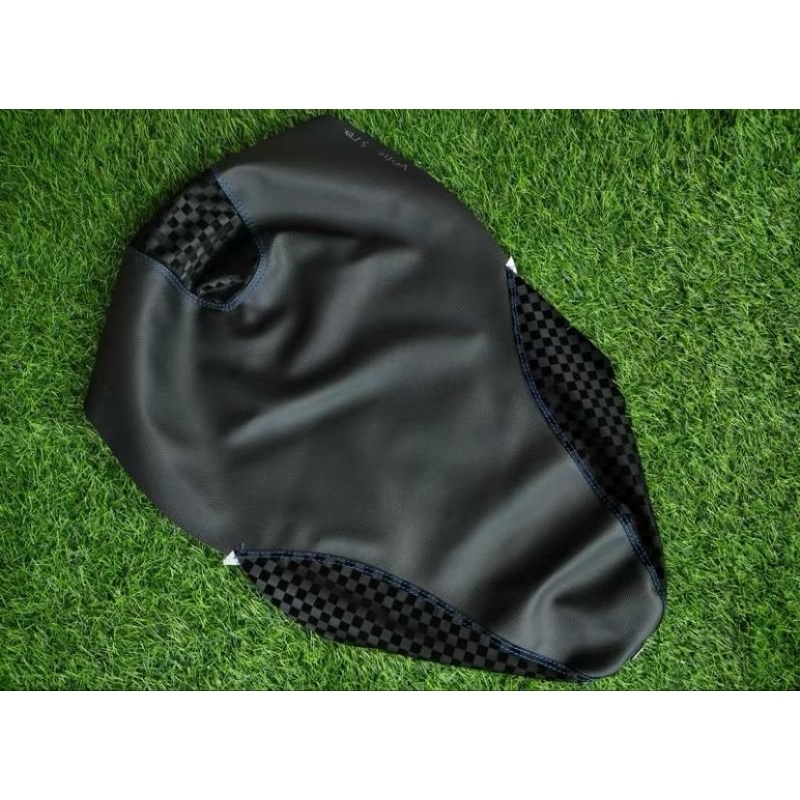 Kulit Tinggal Pasang jok motor Mio sporty Mio smile/Mio M3/Mio j MBtech kombinasi Catur kotak