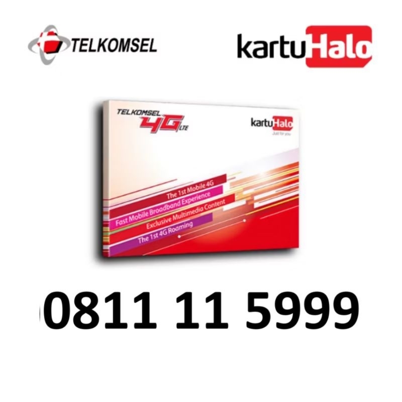 Kartu Halo 10 Digit Kwartet Triple - 0811115 999