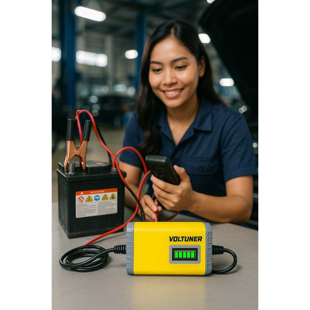 VOLTUNER Charger Aki 2 Ampere 12 Volt ORIGINAL