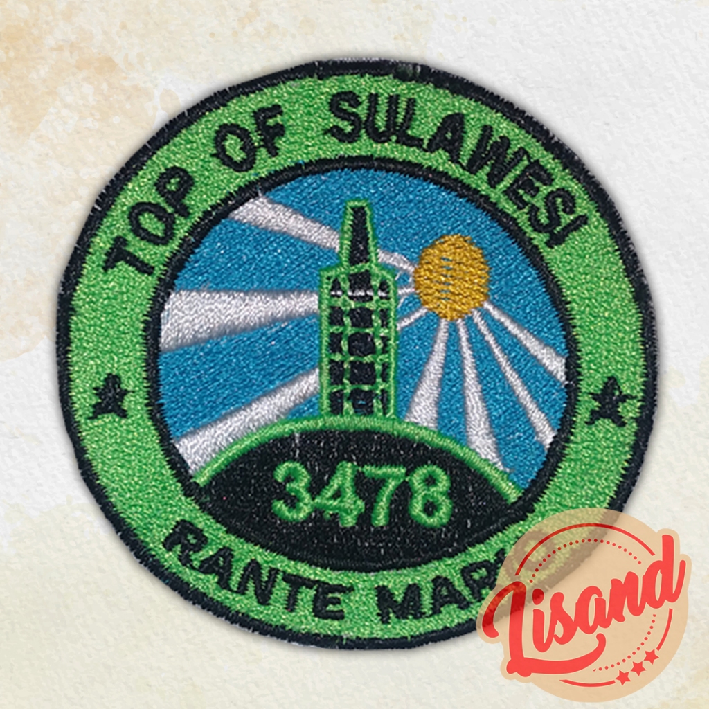Patch Emblem Bordir Gunung Rante Mario