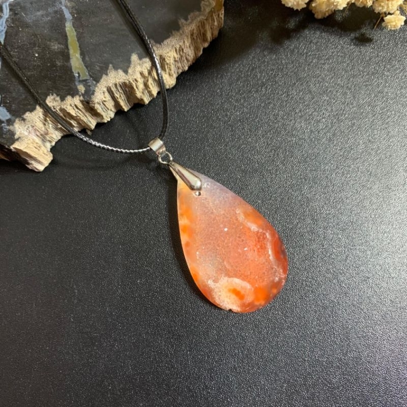Kalung Batu Druzy Simpel / Aksesoris Batu Druzy