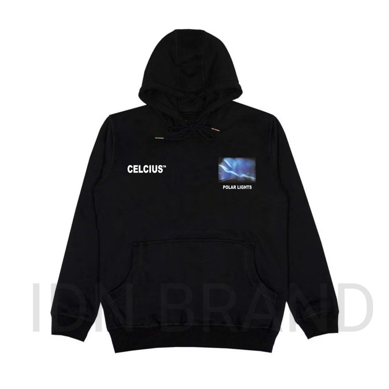 Celcius Hoodie Black Polar Back Sweater