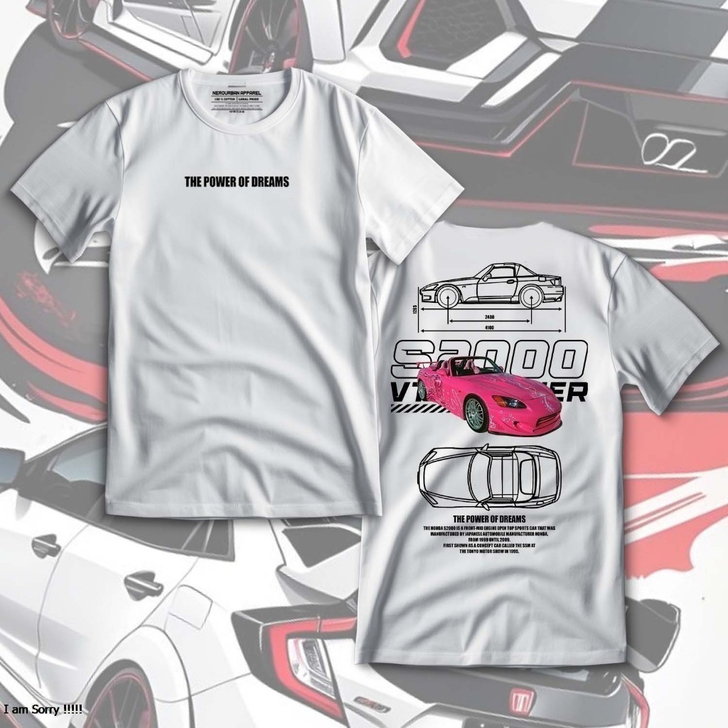 KAOS HONDA S2000 | S2000 | HONDA SPORT CAR | FAST FURIOUS SUKI