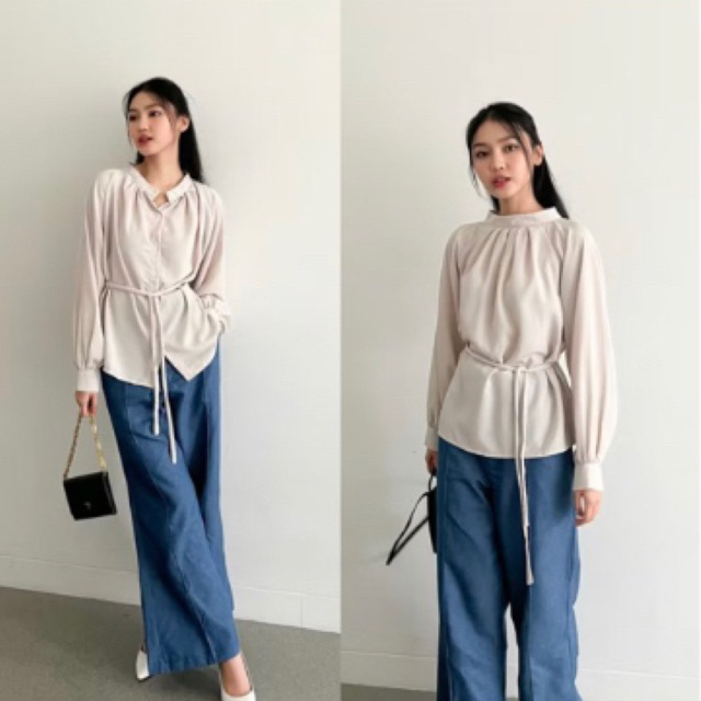 [PRELOVED] Beige Studio - Grove Top / Atasan Lengan Panjang Wanita