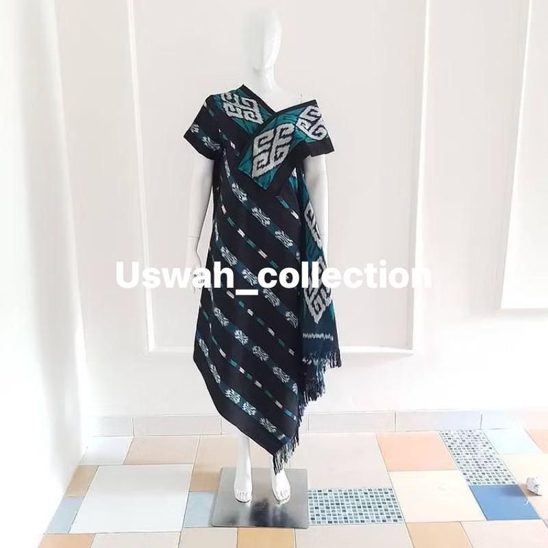dress tenun asli dress ulos dress etnik ( READY) FREE MASKER
