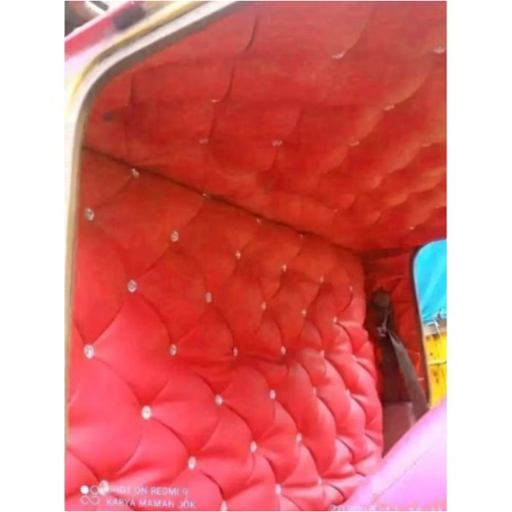 Alas Plafon dan Kabin Variasi Sofa kancing full warna untuk Truk Canter ps / Plapon Canter hdx/ cant