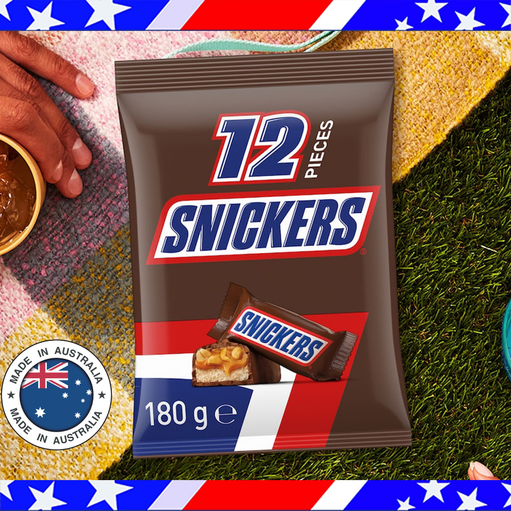 

Snickers Sharing Party Bag Australia Isi 12 Asal Australia