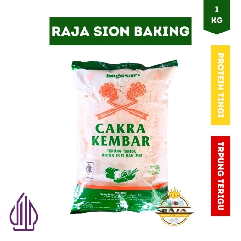 

Tepung Cakra Kembar Transparan 1 KG ( Protein Tinggi )