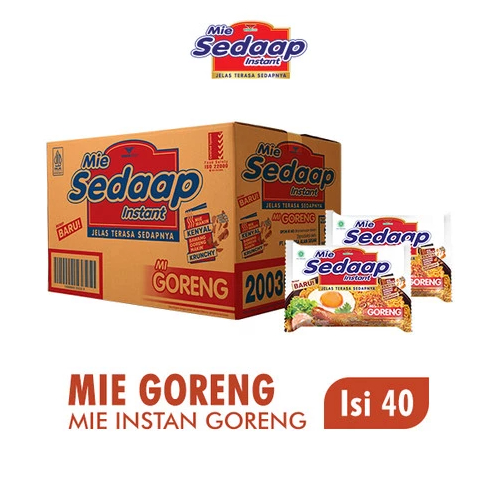 

Mie Sedaap Goreng 90 gr, isi 40 pcs (1 Karton)