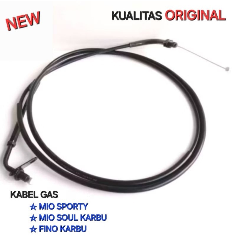 KABEL GAS TALI GAS MIO SPORTY MIO SOUL KARBU FINO KARBU KUALITAS ORIGINAL YAMAHA