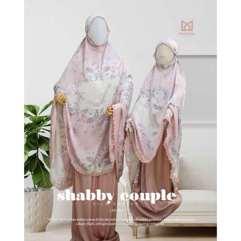 Mukena couple mom & kids Maisara Premium