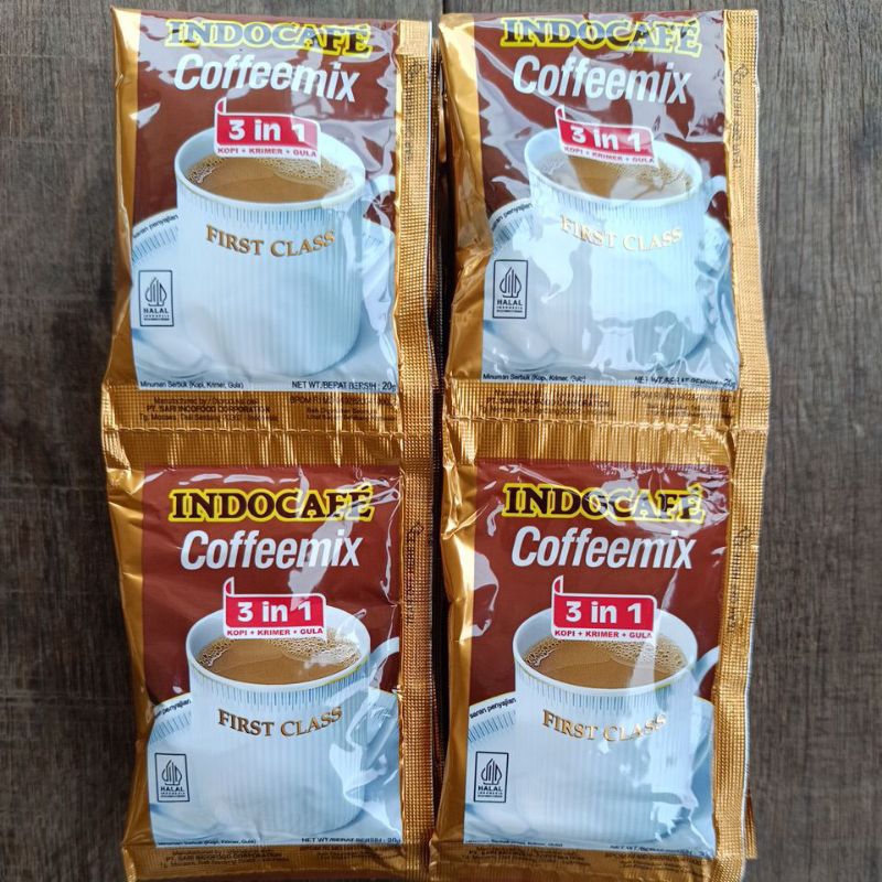 

Indocafe Coffeemix 20gr/kopi krimer gula/kopi instan/kopi sachet, 1 renteng isi 10 sachet