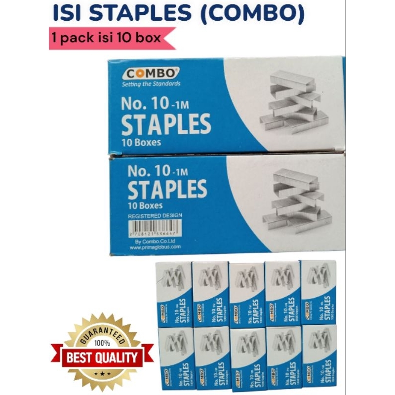 

ISI STAPLES COMBO NO.10 (1 Pack isi 10 Box Kecil)