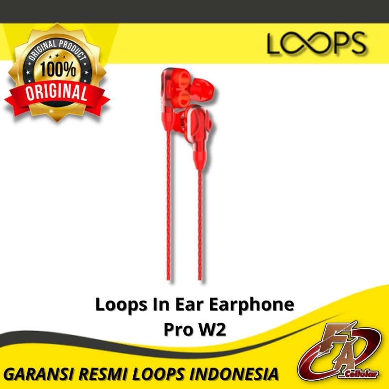Loops In Ear Earphone Pro W2 - Original Resmi Loops Indonesia