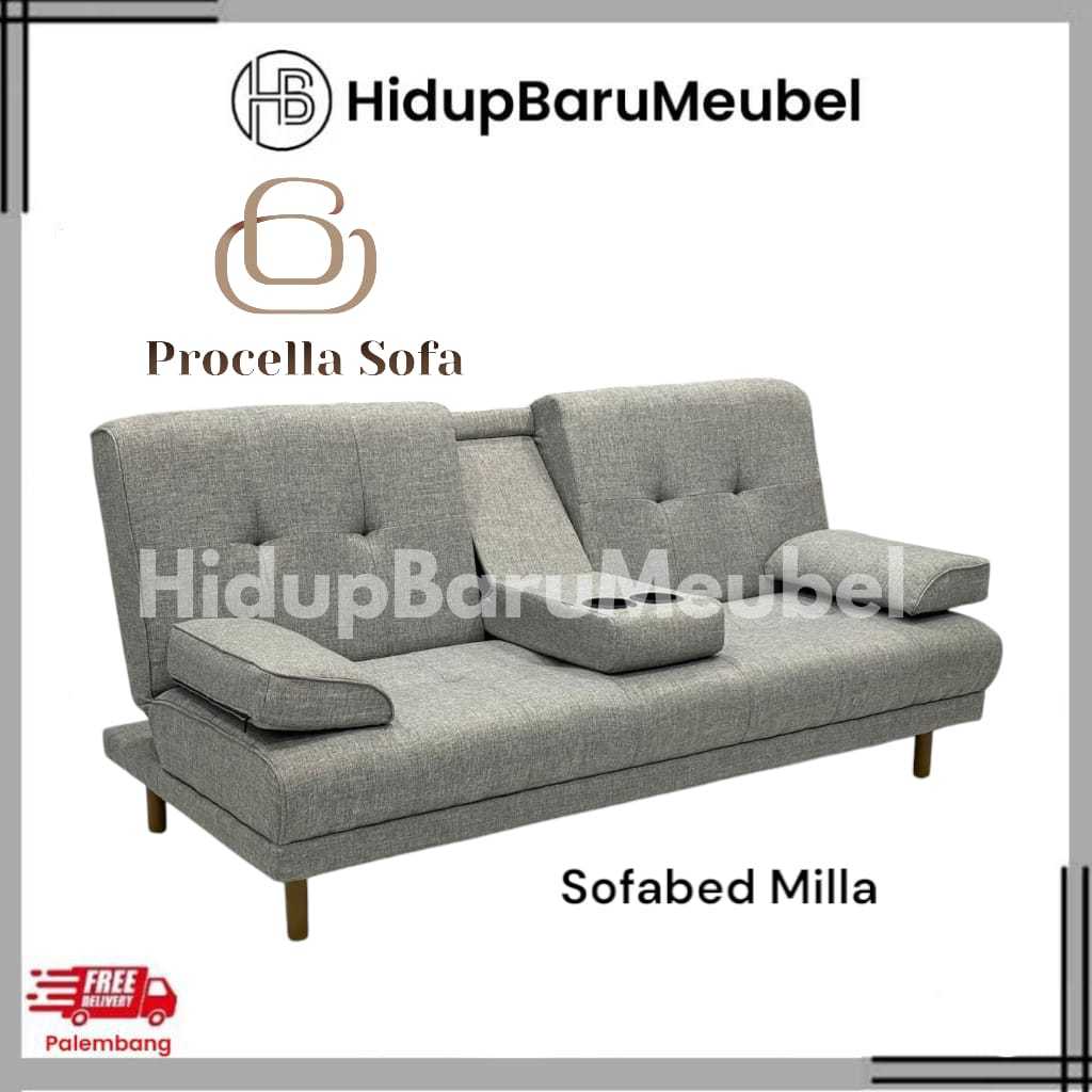 SOFA BED MILLA by PROCELLA / SOPa BED MULTI FUNGSI / KURSI Sofabed ekonomis Kantor / Ruang tengah