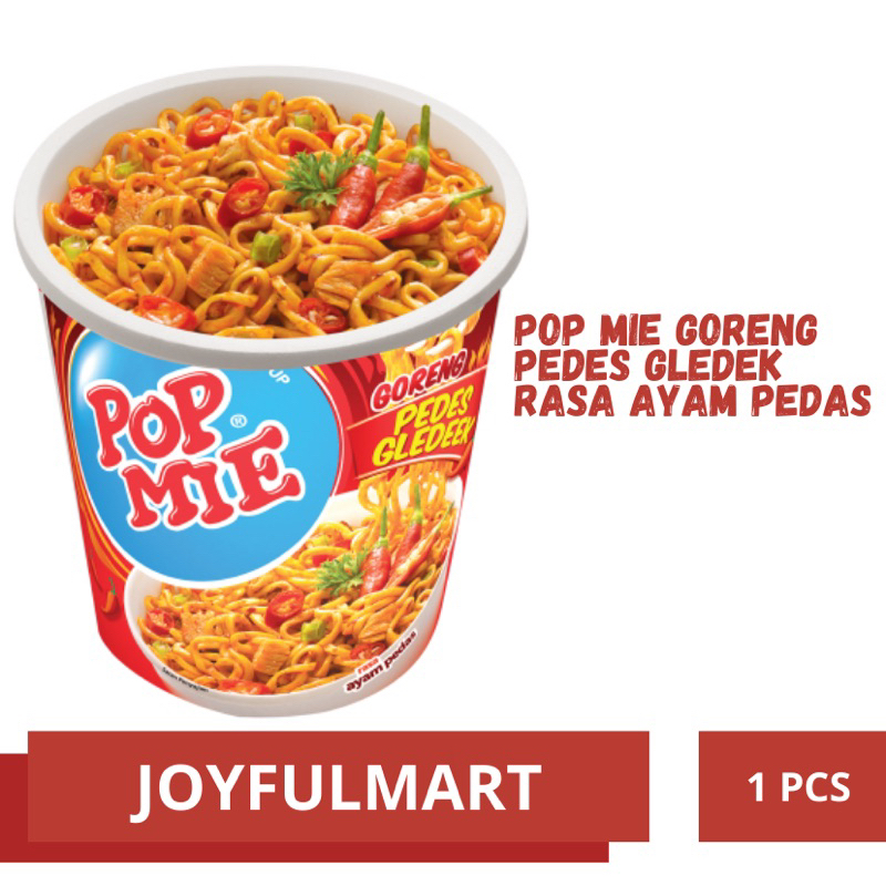 

Pop Mie Goreng Pedes Gledek Rasa Ayam Pedas