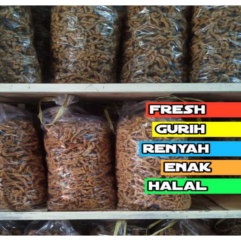 

keripik usus ayam kemasan 1kg